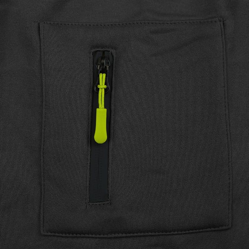 Men's Hooded Sweatshirt - Quarter Zip Pullover with Pockets Autumn Winter Casual Wear for Vacations - Image 6