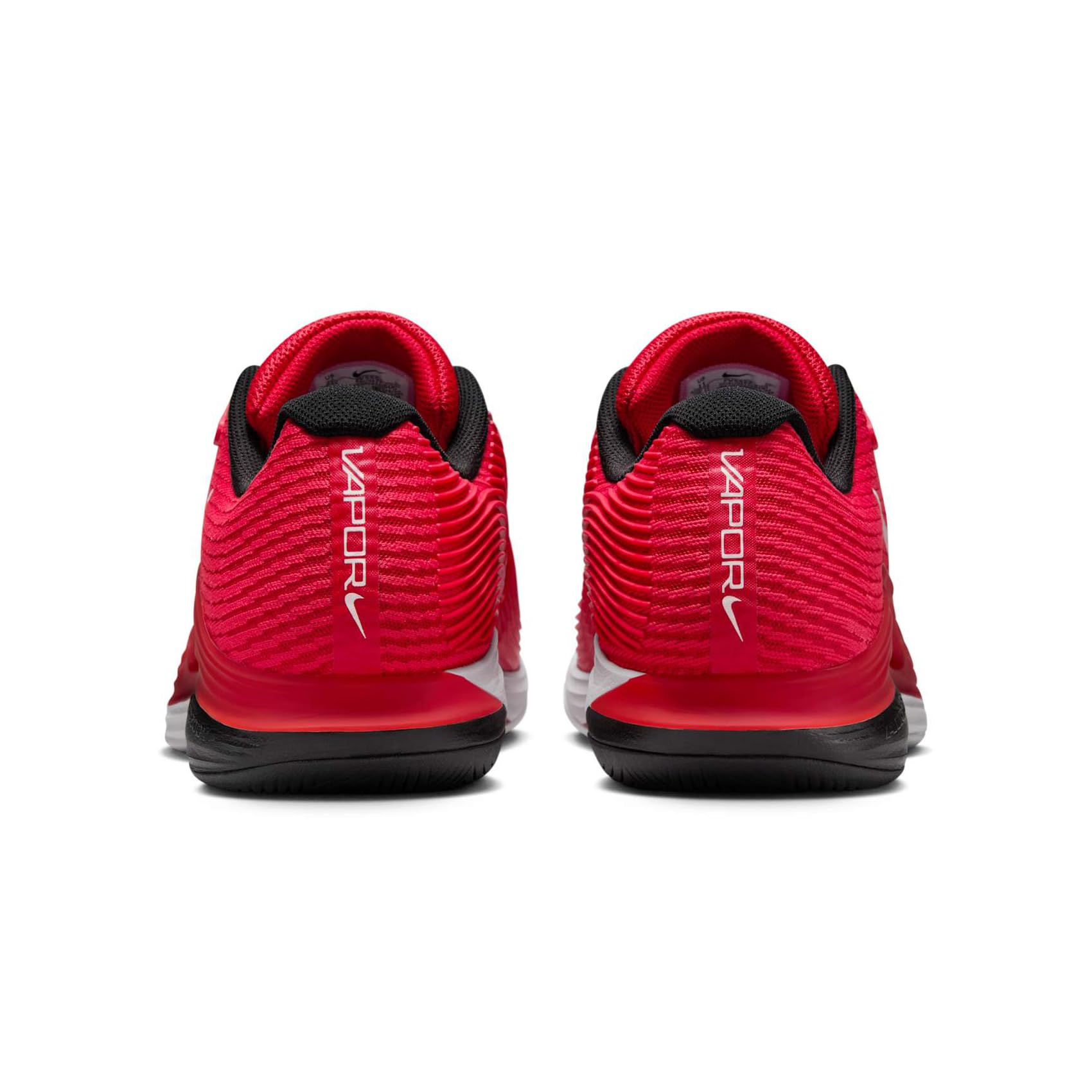 Nike Vapor 12 - Tenis de pista dura para hombre (FV5552-600, rojo universitario/negro/rojo gimnasio/blanco)