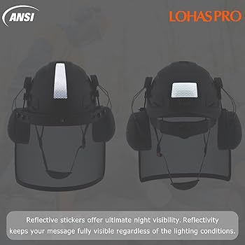 Amazon.co.jp: LOHASPRO フェイスシールドとイヤーマフ付き林業