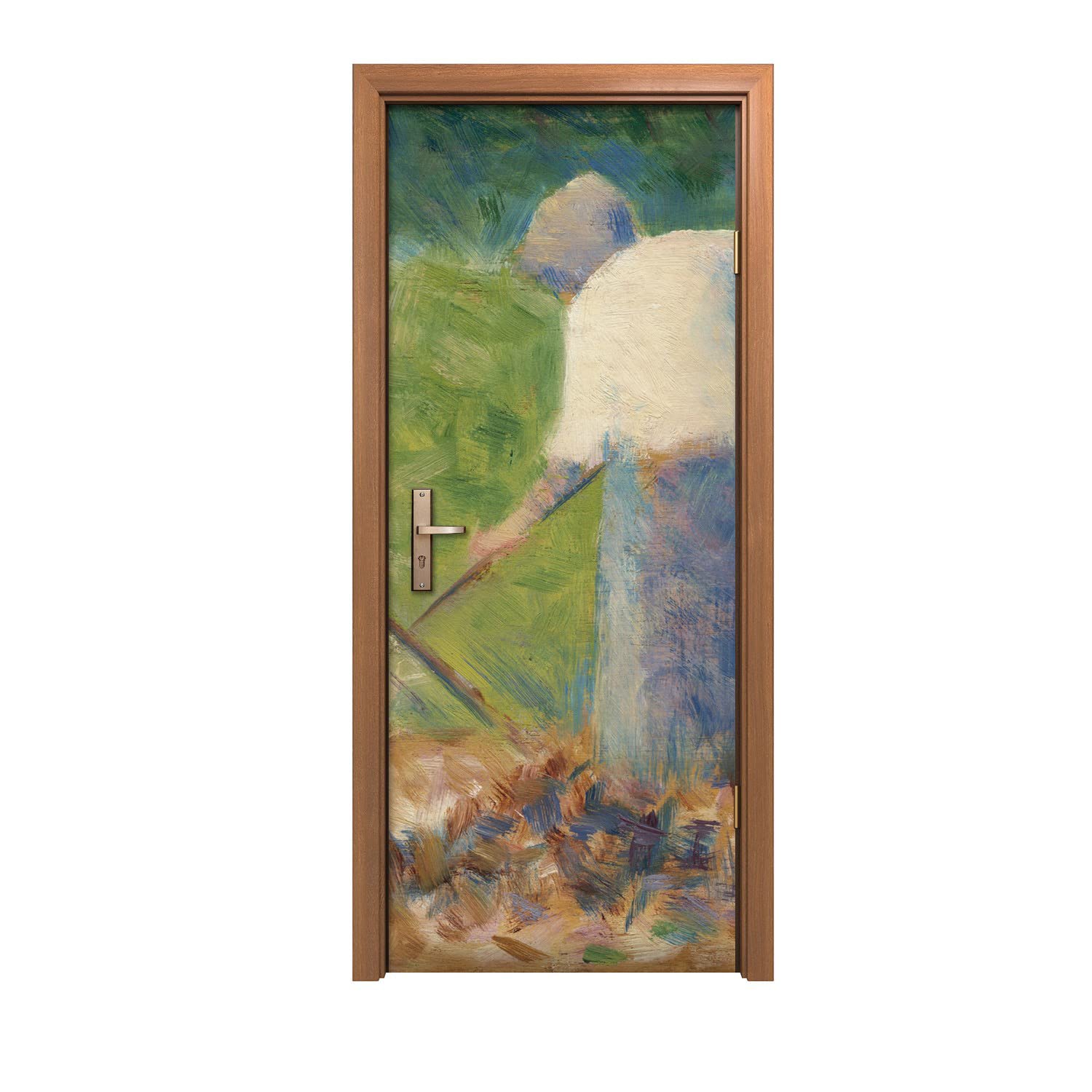 Autocollant de porte 90x200cm motif Chiffres de peinture Coloray