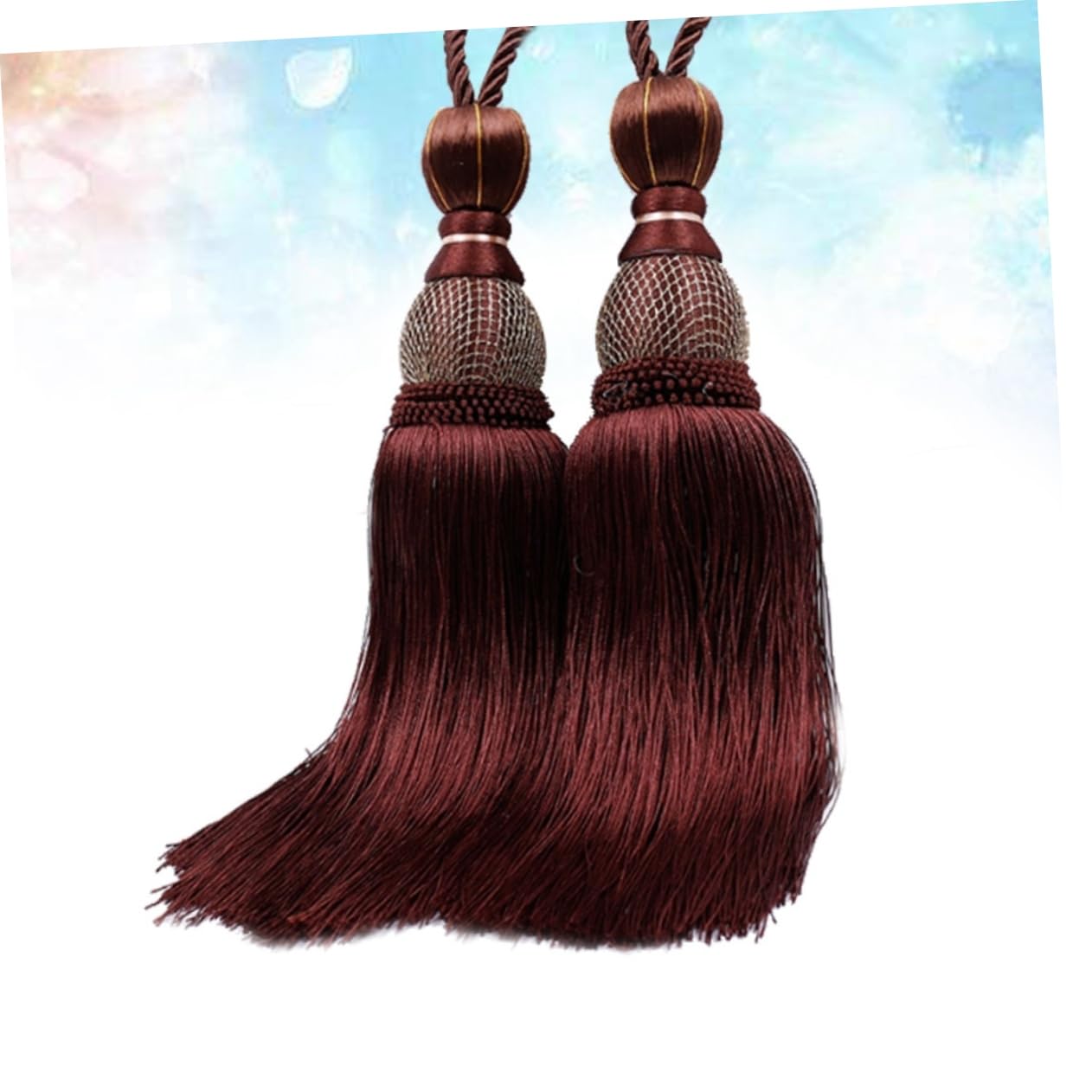 Attaches de Rideaux, Supports de Rideaux, 2 pièces, Boucle de Rideau à Boule Simple à Pompons (comme sur la Photo) (comme indiqué x 2 pièces M)