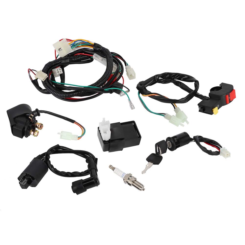 Kit Bobina d'accensione, Kit relè relè CDI Bobina solenoide Cablaggio Completo per Accessorio Quad Quad