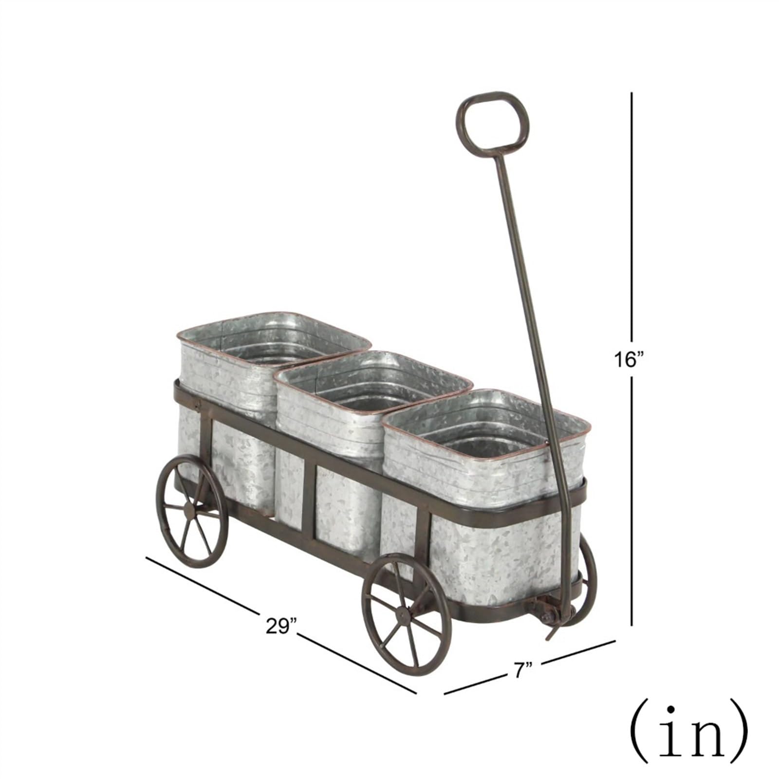 pot de fleur Pots de fleurs en forme de chariot, pots décoratifs en métal argenté, plantes vertes d'intérieur et d'extérieur, pots de fleurs de culture succulentes avec support de roue cache pot ceram