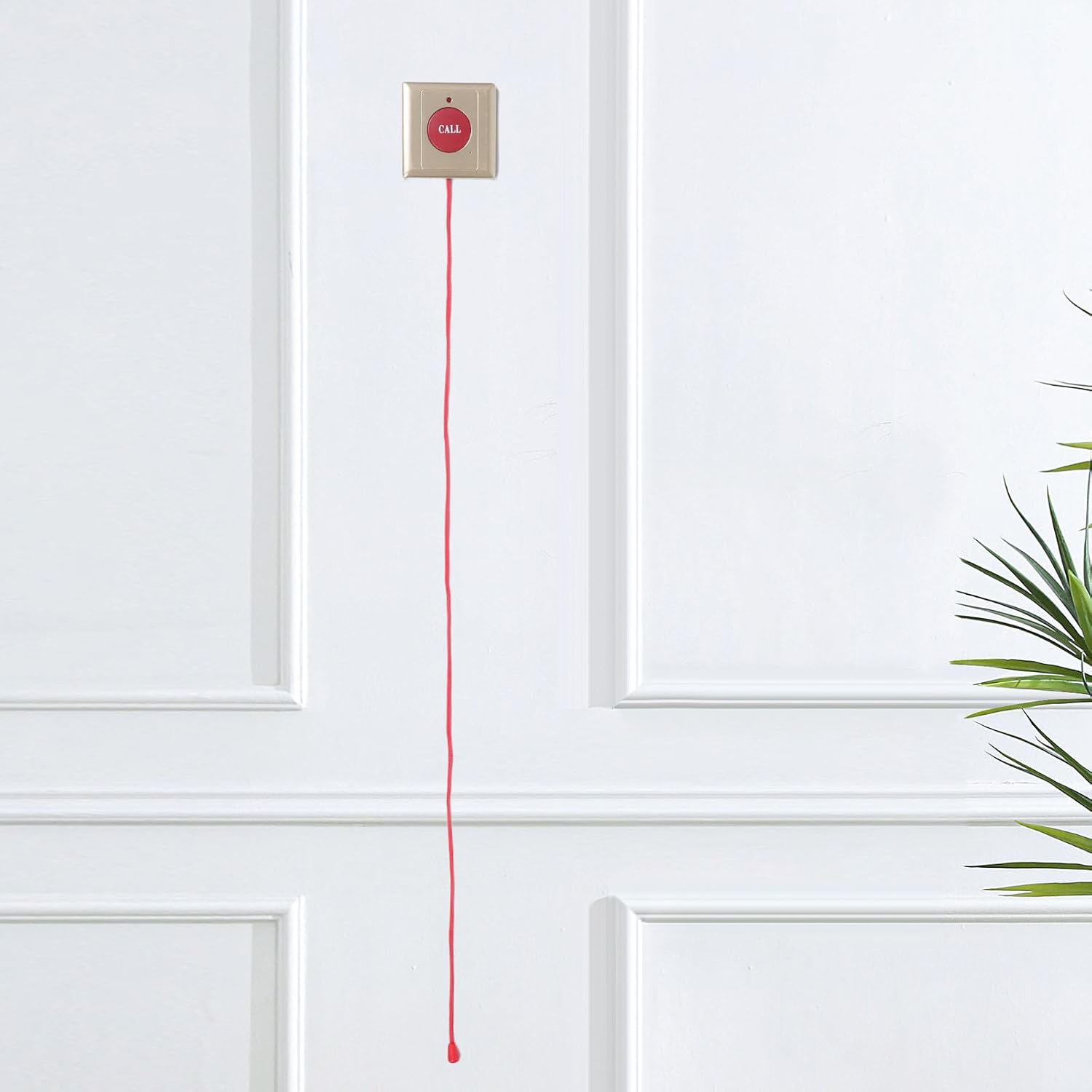 Emergency Call Button for Seniors with Pullcord Design and Easy Installation, Alert System for Home Monitoring and Hospitals, Elderly Sos Alarm and Elderly Alarm Call Button