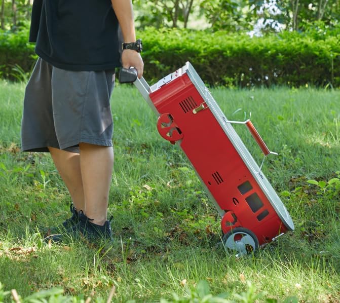 Miniatura 9 de Parrilla de carbón en forma de autobús, configuración rápida