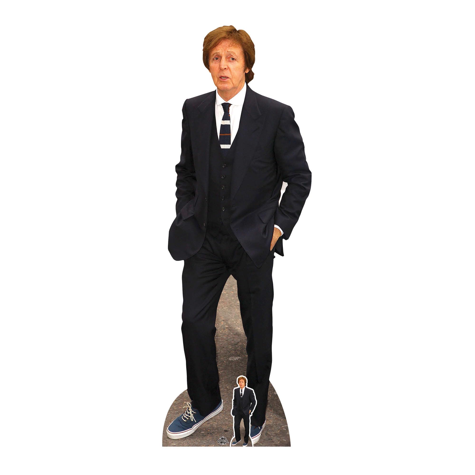 Star Cutouts Ltd CS802 Paul McCartney Lifesize Cardboard Free Table Top Cutout Gift for Fans Height 182cm Width 65cm- Multicolour