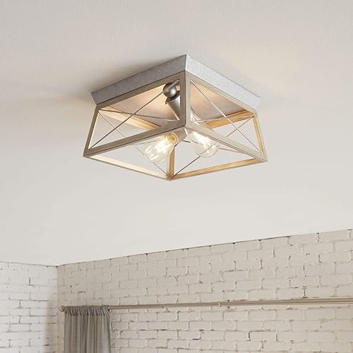 Miniatura 5 de Progress Lighting - Luces con marco de madera briarwood pegadas al techo, P350039-031