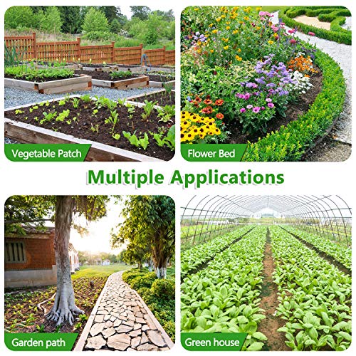 Pomeat Weed Barrier Landscape Fabric Heavy Duty, Premium Pro Weed Blocker Fabric, Durable & Superior Weeds Control Fabric for Vegetable Gardens, Flower Bed, Mulch, Pavers, Driveway 1.4 X 100FT Black