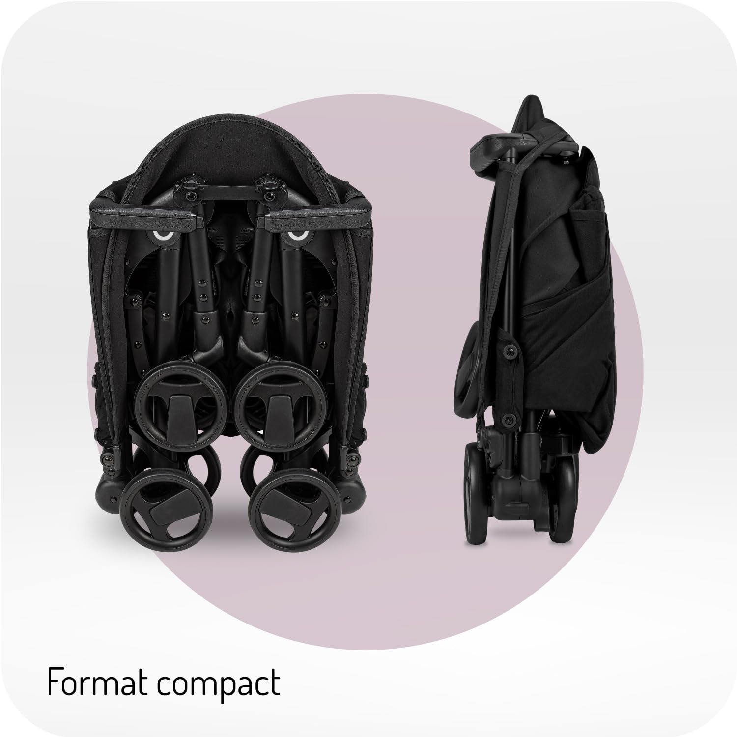 Poussette MoMi GRACE enfant 6 mois 15 kg pliable harnais sécurité 5 points panier courses