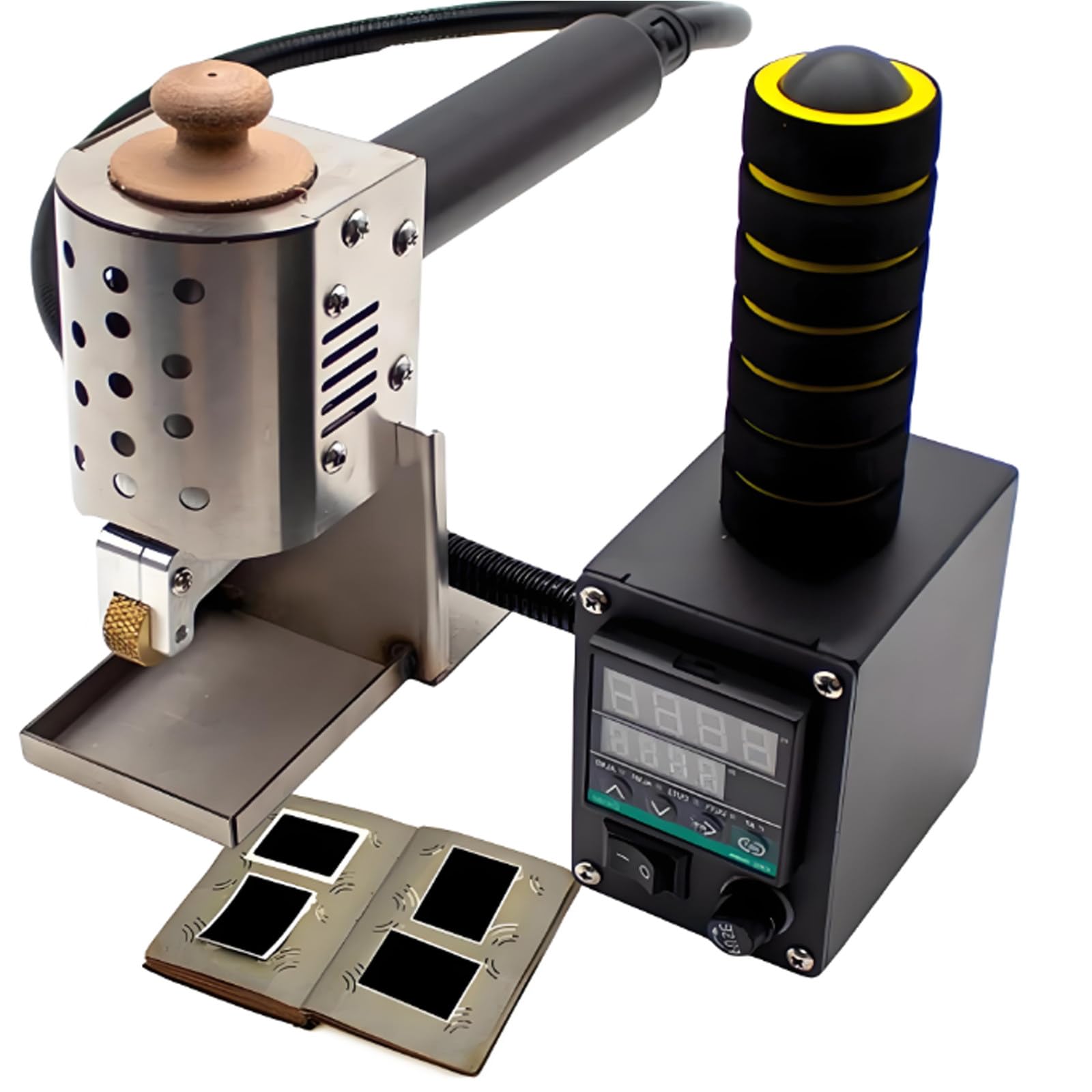 Dispensador Portátil De Pegamento Termofusible, Máquina De Calentamiento De Adhesivos Con Pantalla Digital, Temperatura Controlable De 50 a 220 °c, Bidones Opcionales De 50 Ml O 150 Ml. 50ml-8mm