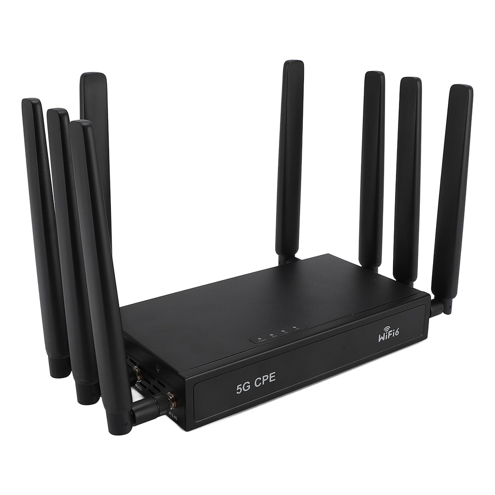 Router Scheda SIM 5G CPE, Router WiFi6 Modem Router 5G con Slot per Scheda SIM, 8 Antenne, per Uso Interno, Supporta 20 Connessioni di Dispositivi (BLACK)
