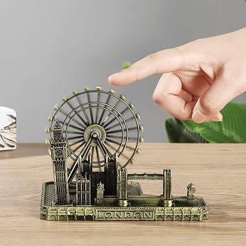 London Souvenirs Big Ben Tower Bridge London Eye Miniature Home and Office Decorative Ferris Wheel Decoration Home Decoration
