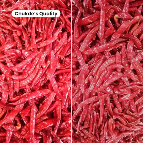 Image of Chukde Red Chilli Whole Without Stem (Lal Mirch Sabut) 100gms