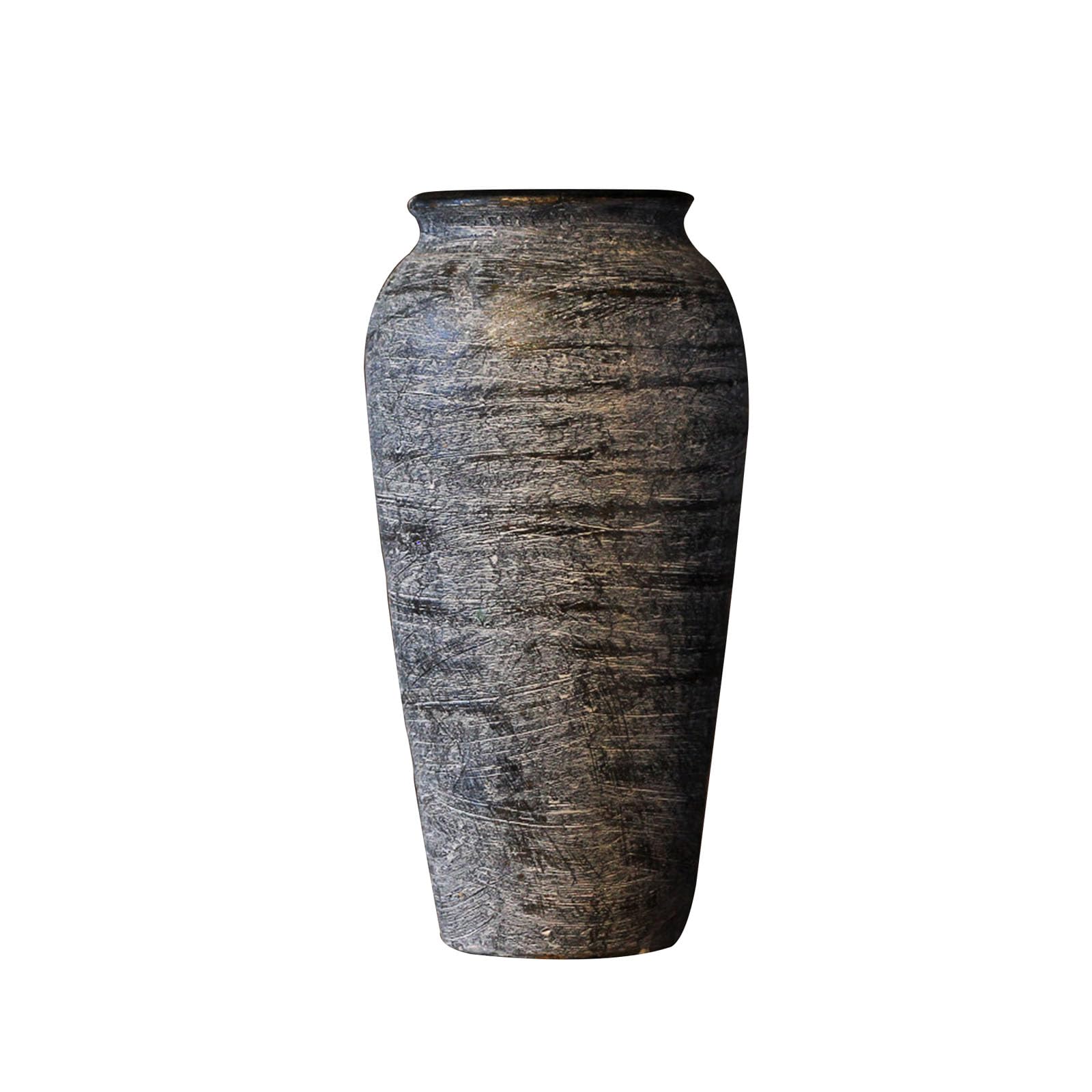 Home Decoration Stoneware Vases, Vintage Creative Vases, Ornaments for Living Room, Bedroom, Study, Entrance Hall, Farmhouse(Size:H35CM,Color:F)