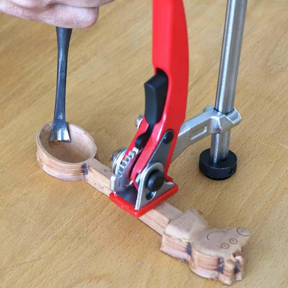 Morsetti da banco per la lavorazione del legno, resistenti e a pressione rapida, con capacità di 160 mm e profondità di 60 mm per banco da lavoro e progetti fai da te