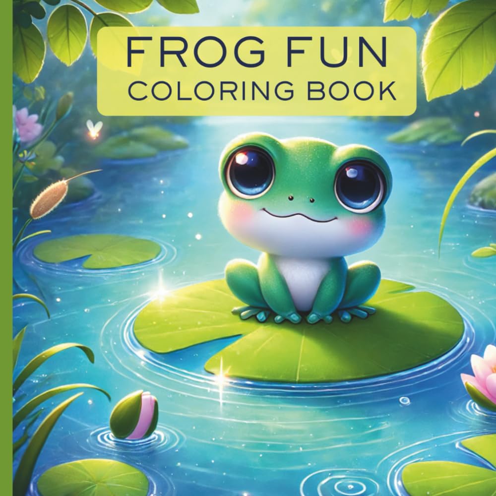 Frog Fun Coloring Book: Activity Book For Kids and Teens and All Ages With Cute and Adorable Frogs Doing Fun Froggy Things