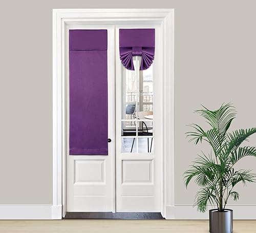 PI Cortina opaca de velcro para puerta, privacidad con aislamiento térmico, cortina de puerta pequeña para aulapuerta corredizapuerta delantera, 1