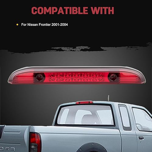 Miniatura 2 de AQEEI Luz trasera LED de freno para remolque, barra de parada, tercera luz de freno, impermeable, reemplazo de montaje para Nissan Frontier