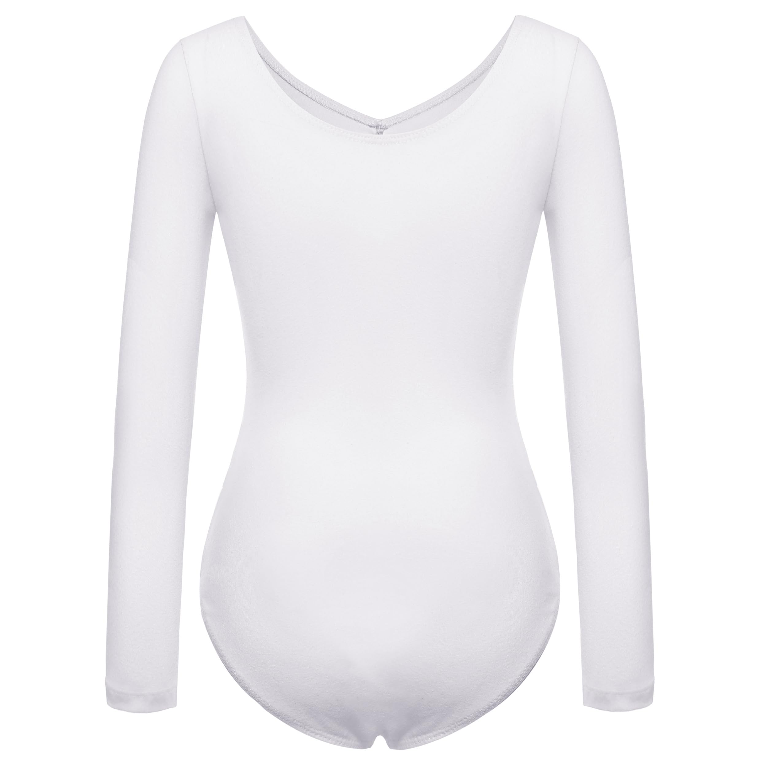 Maillot de Ballet Danza para Niña Traje Leotardo Clásico Manga Larga Actuación
