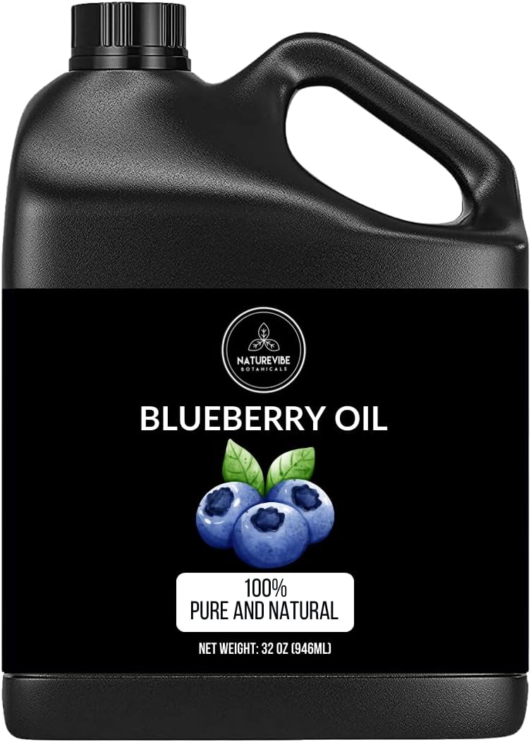 Naturevibe Botanicals Blueberry Oil 32 Ounces | 100% Pure and Natural | Great for Skin Care and Hair Care