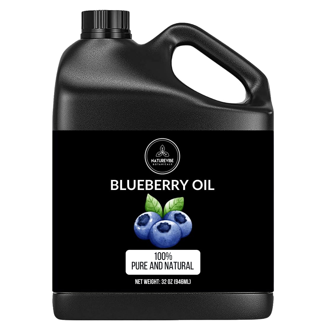 Naturevibe BotanicalsBlueberry Oil 32 Ounces | 100% Pure and Natural | Great for Skin Care and Hair Care