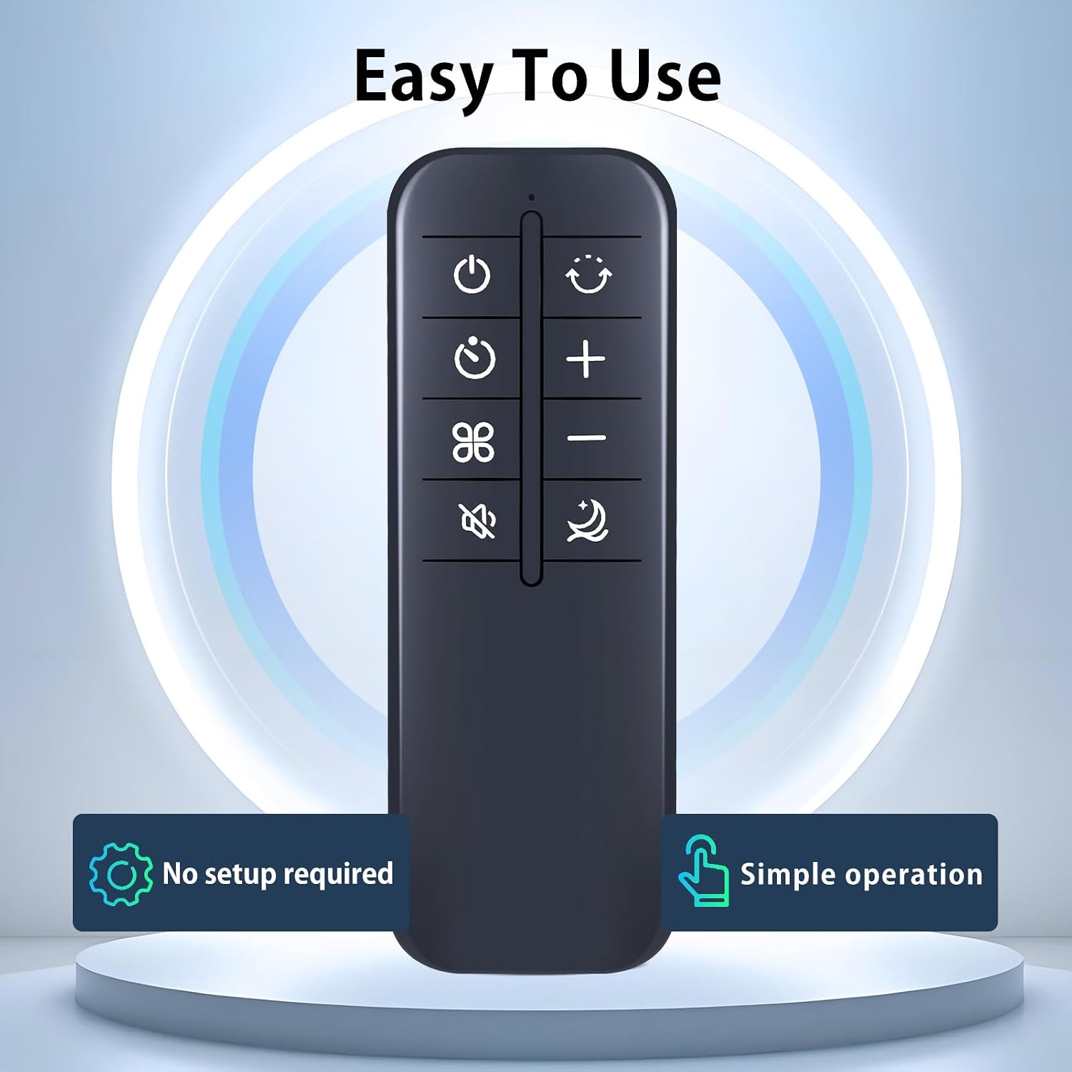 New Replacement Remote Control Compatible with LEVOIT 36" Bladeless Tower Fan & Air Purifier for Bedroom