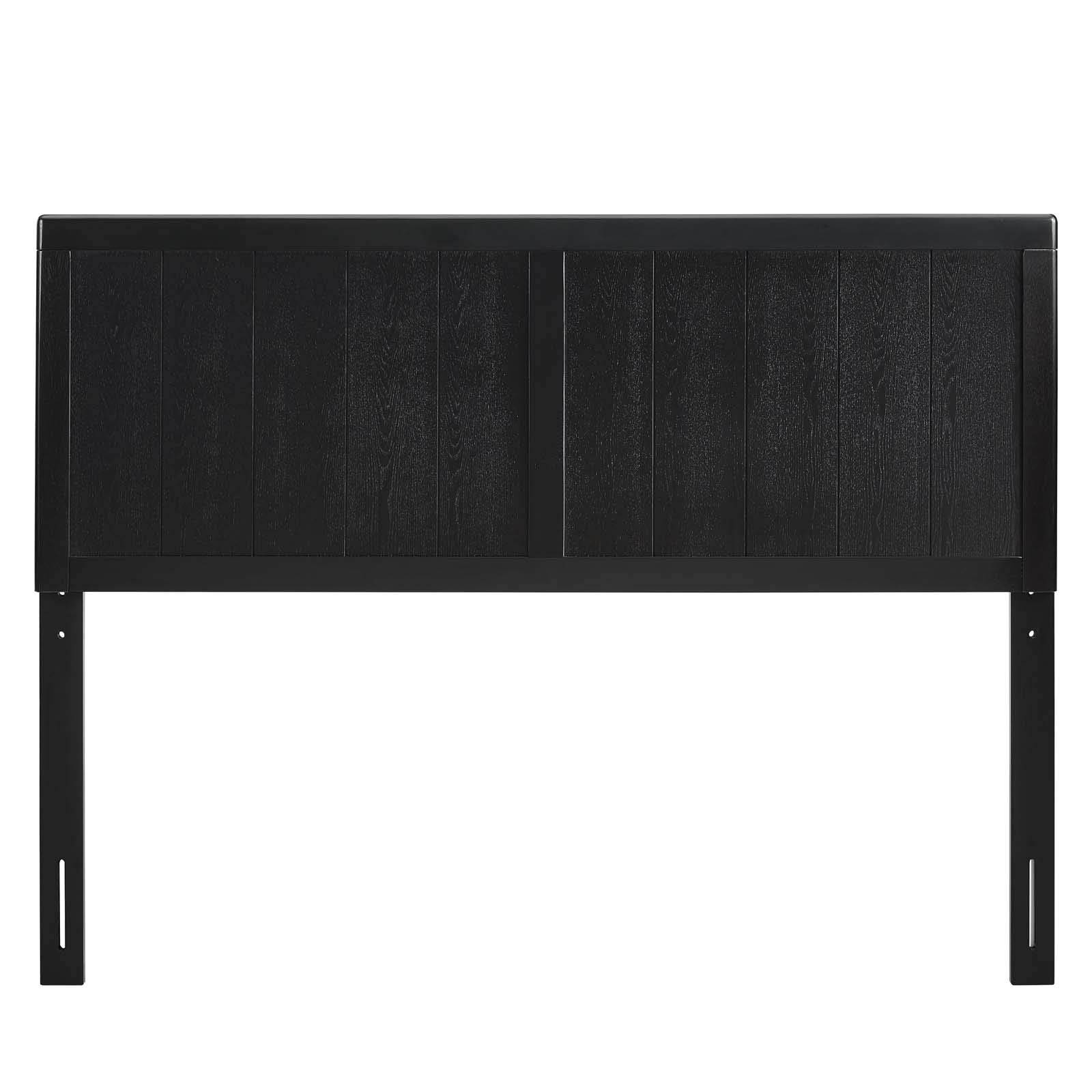 MOD-6219-BLK Robbie - Cabecero de madera tamaño King, color negro 3