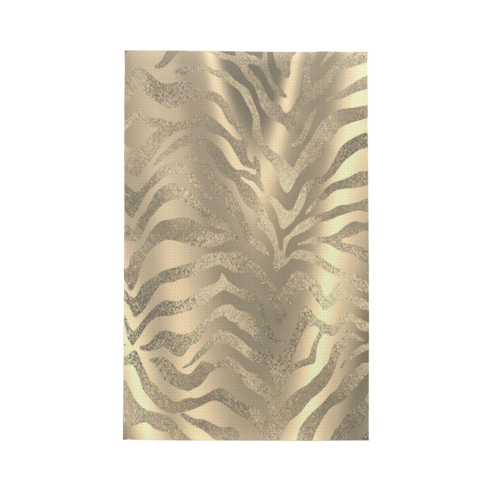 GRatka Safari African Gold Glam Zebra Animal Skin Sepia,Waffle Tea Towels Kitchen Absorbent Dish Cloth Drying Dish Towels 41 x 66 cm