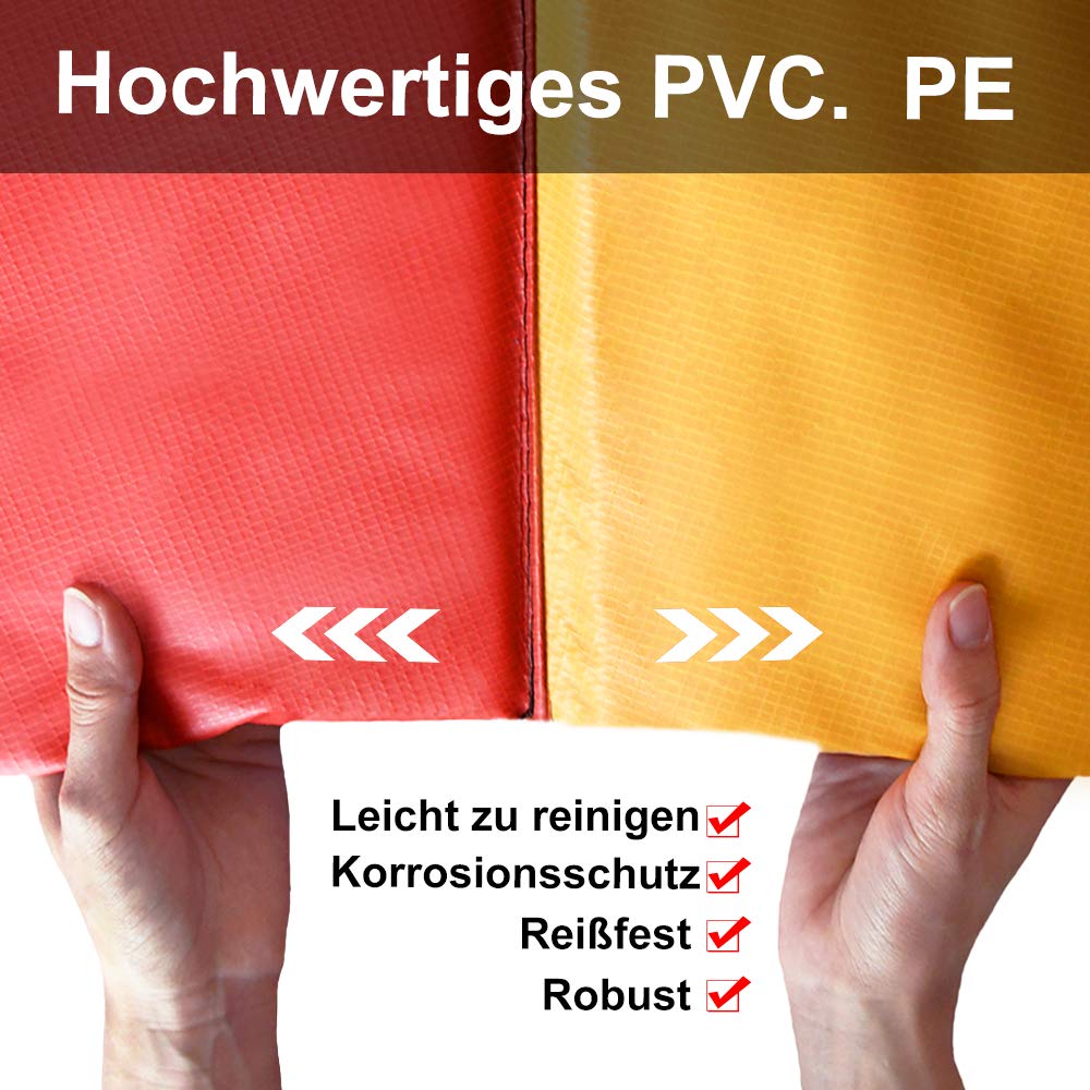 Aufun Bordo di Protezione per Trampolino Protezione Bordo Ø244/305/366 cm in PVC PE, Resistente ai Raggi UV, antistrappo, Largo 30 cm, Blu/colorato