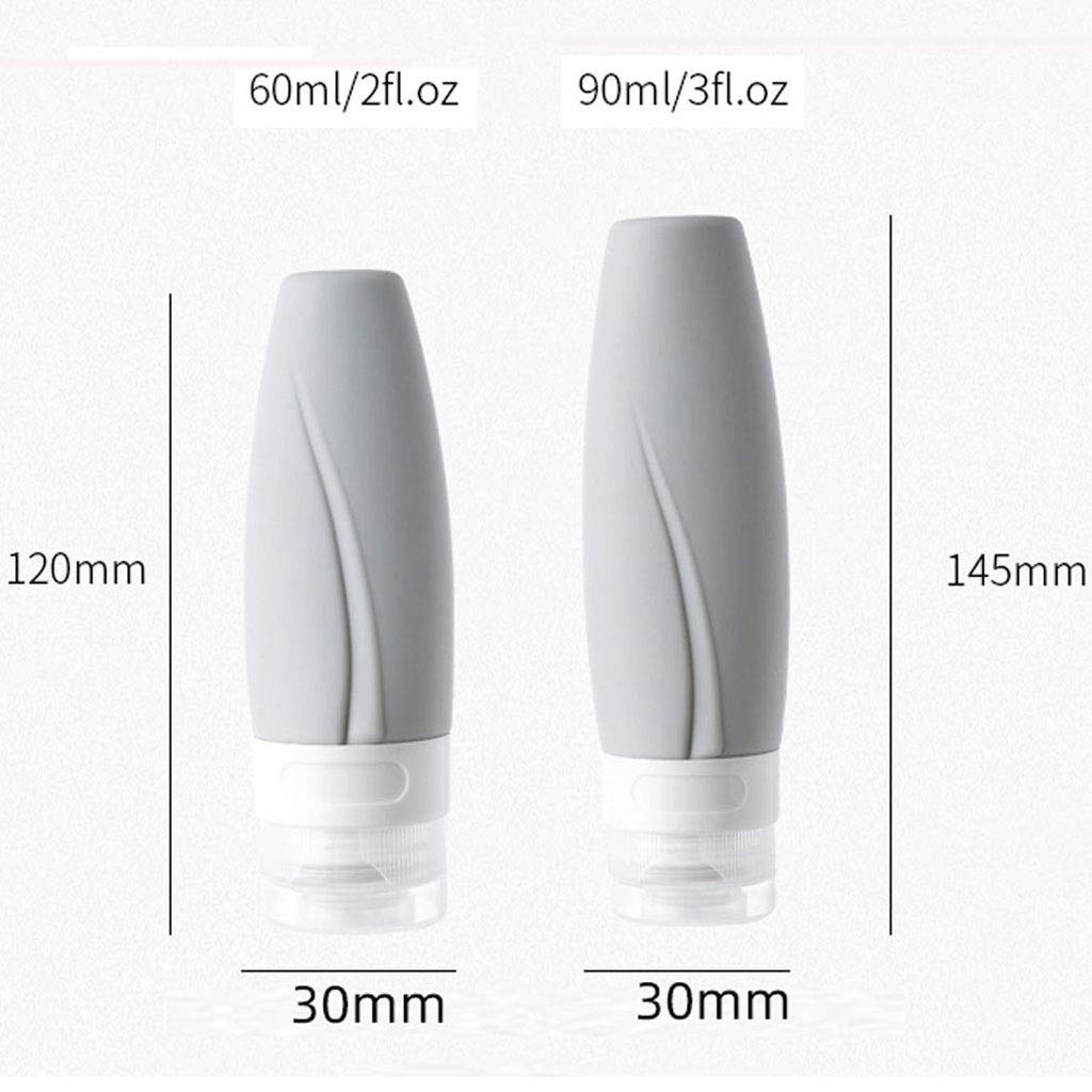 caihuashopping Seifenspender Bequeme Reise Silikon Weiche Lotion Flasche Kosmetische Duschgel Shampoo Tragbare Leere Flasche nachfüllbarer Seifendosierer