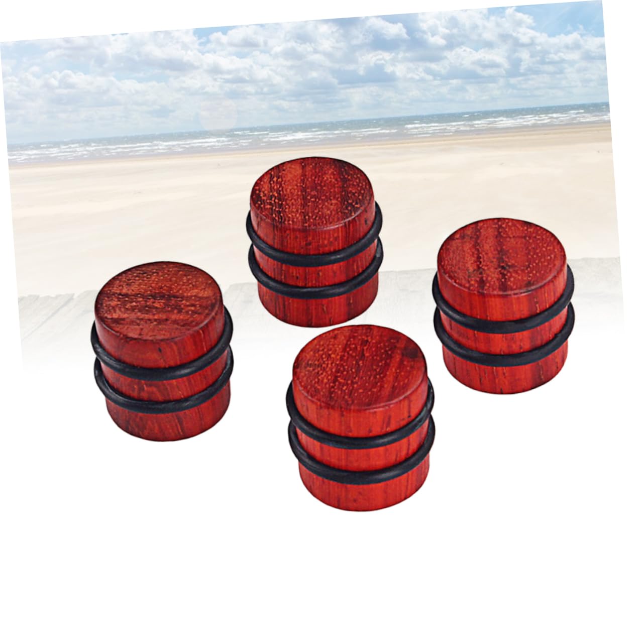BESTonZON 4pcs Rosewood Guitar Effect Pedal Knobs Knobs for Electric Guitar Bass Replacement