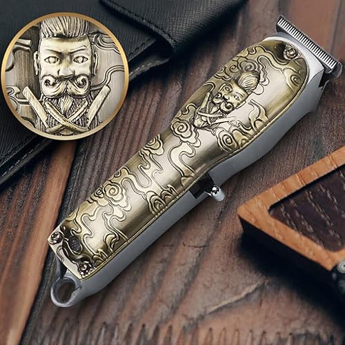 Miniatura 4 de Cortadora de pelo para hombres, 2 piezas, profesional, eléctrica, potente, de 10 W, kit combinado de cortadora de pelo con carcasa de metal,