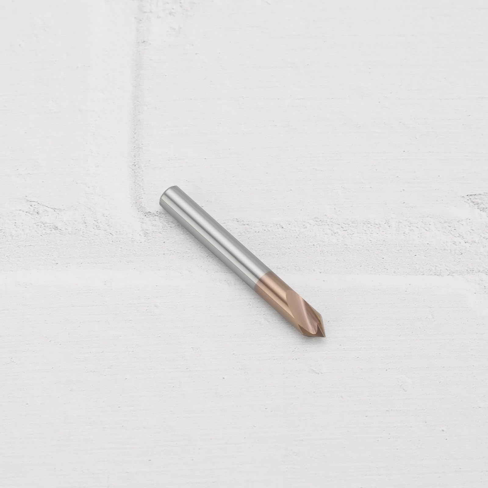2 Pièces 6mm Poignée Chanfreinée Routeur Foret V Rainure 90 Degrés Fraise avec Revêtement TiSiN Fraise en Alliage Dur pour Graver des Chanfreins