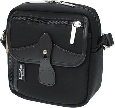 Billingham Stowaway Pola Shoulder Bag - Black Canvas/Black Leather 500701-01