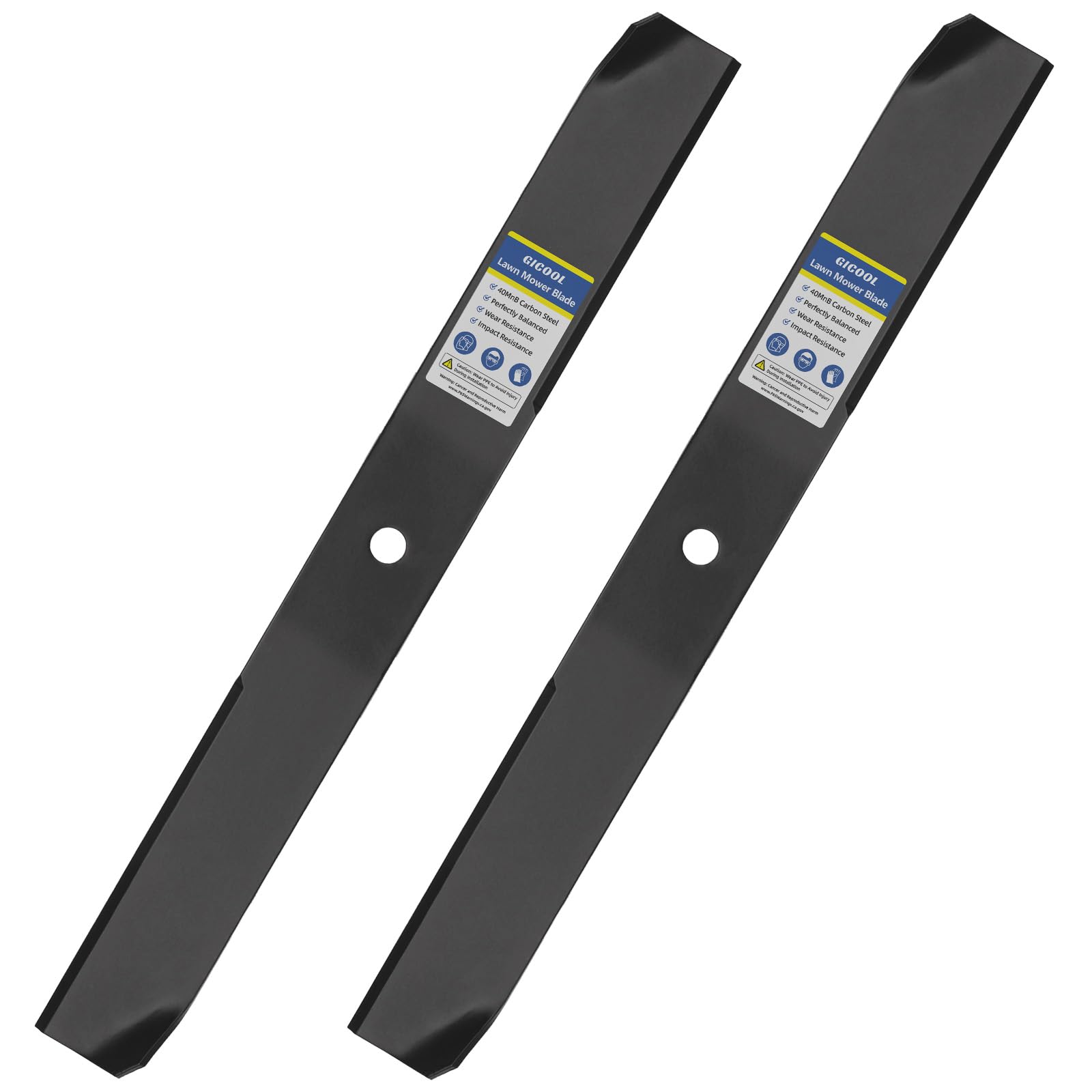 GICOOL 42 Inch Blades (2 Pack), Compatible with 42" Deck Toro Timecutter SS4235, Z4235, Z4200, SS4260, SS4200 Zero Turn Mowers, Replaces OEM 110-6568-03, 106-2247-03 and 110-1857-03