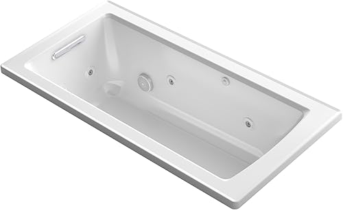 Miniatura 2 de KOHLER K-1947-0 Archer - Bañera de hidromasaje, 60 x 30 pulgadas, color blanco