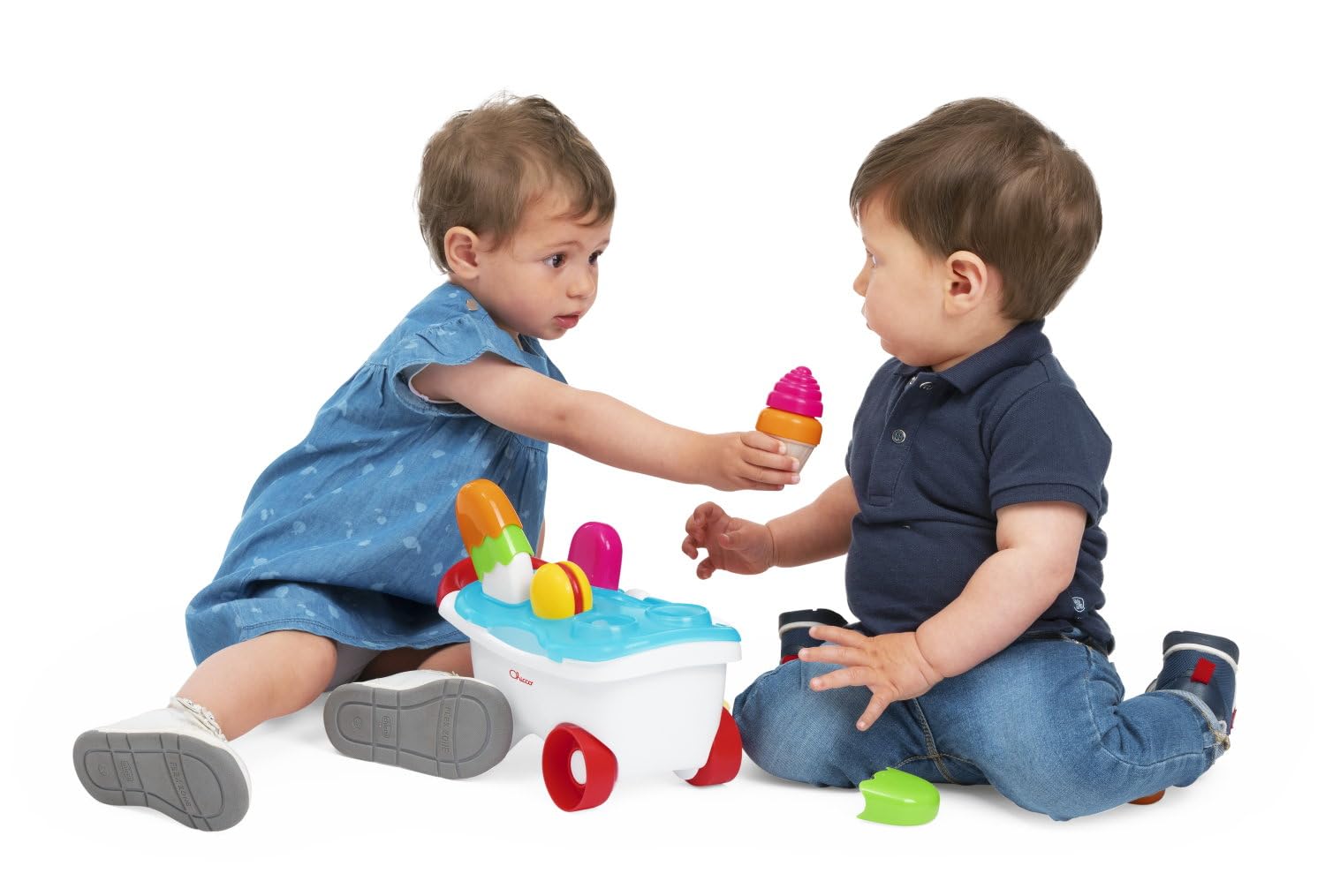 Chicco 00012149000000 Ice Cream Cart Game, wielokolorowa
