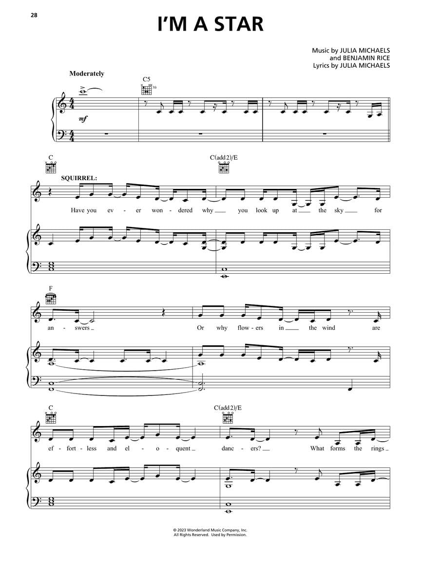 Wish: Music from the Motion Picture Soundtrack - Souvenir Songbook with Piano/Vocal/Guitar Arrangements and Color Photos