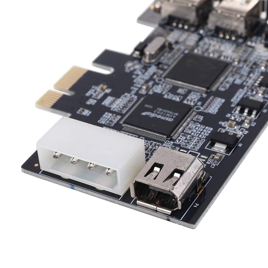 Tarjeta de expansión de Cable Firewire PCIe de 3 Puertos Adaptador de chipset PCI Express 1394B y 1394A TI XIO2213B para PC de Escritorio