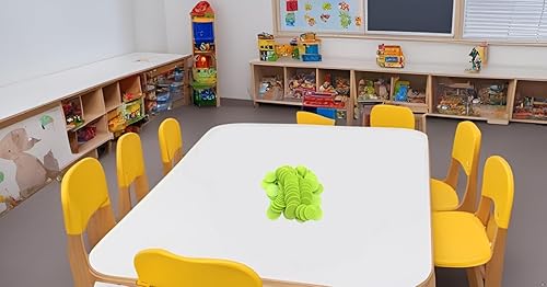 Vista 62 de SmartDealsPro juego de 100 fichas de aprendizaje de plástico opaco, de 1 pulgada, para juegos de fichas, minipóquer, con caja de almacenamiento