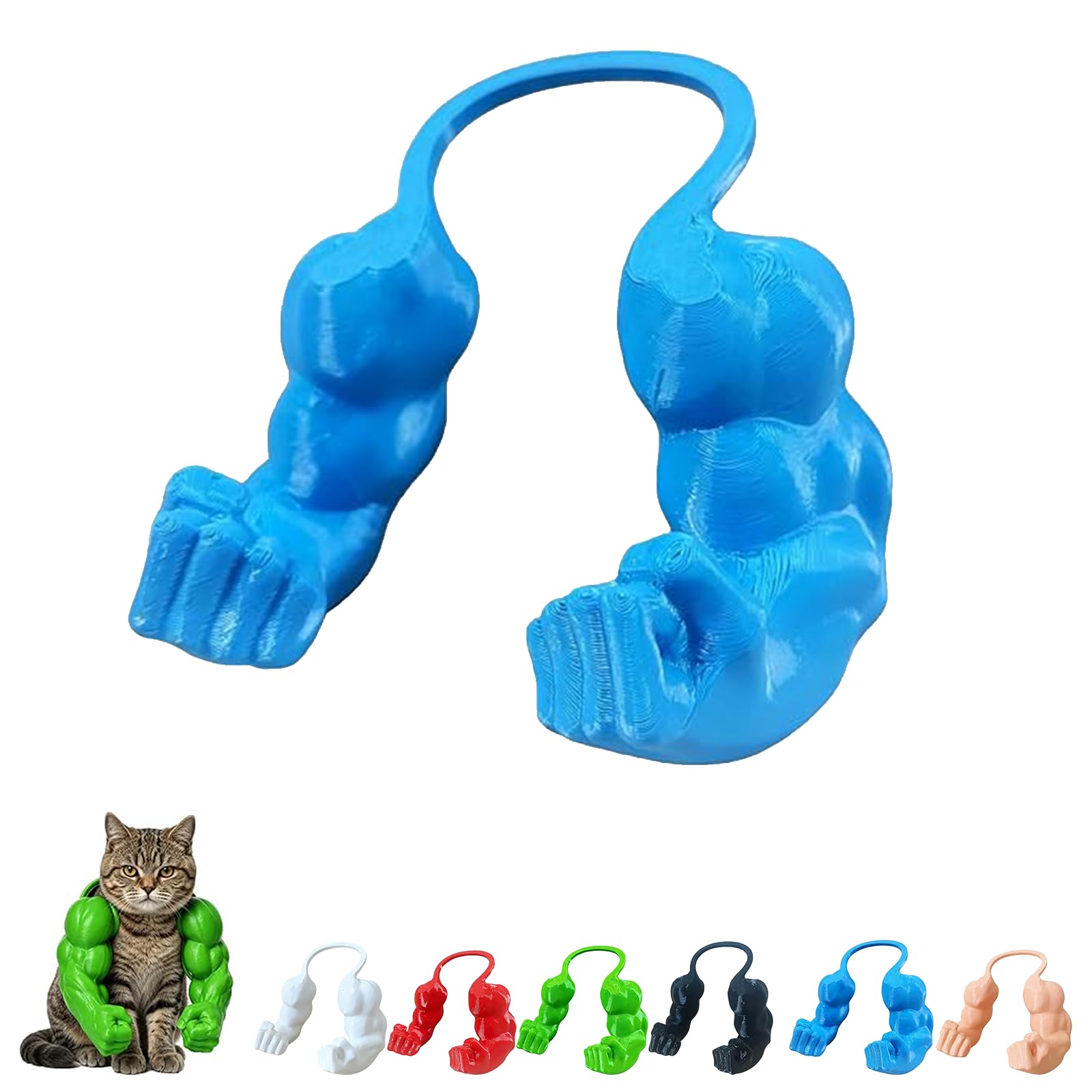 Cat Muscle Arms,Halloween Pet Costume Cat Superhero Arms (D)