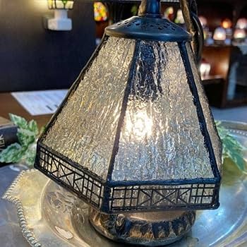 Amazon.co.jp: ステンドグラス ランプ 吊り型 ベル 大正ロマン