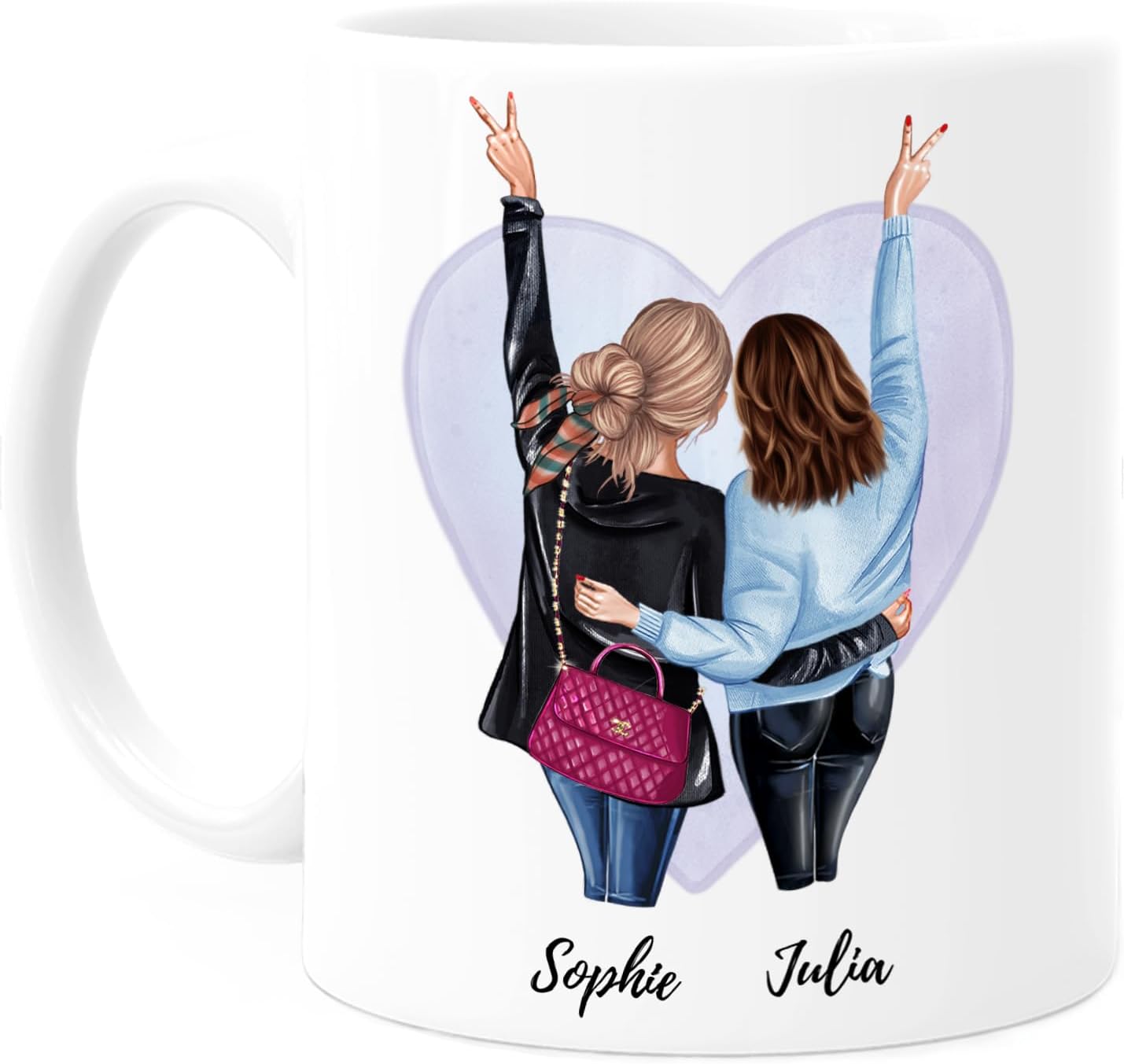Tasse Personnalisable Meilleure Amie – Cadeau D'amitié, Choix De Couleurs, Marque SpecialMe