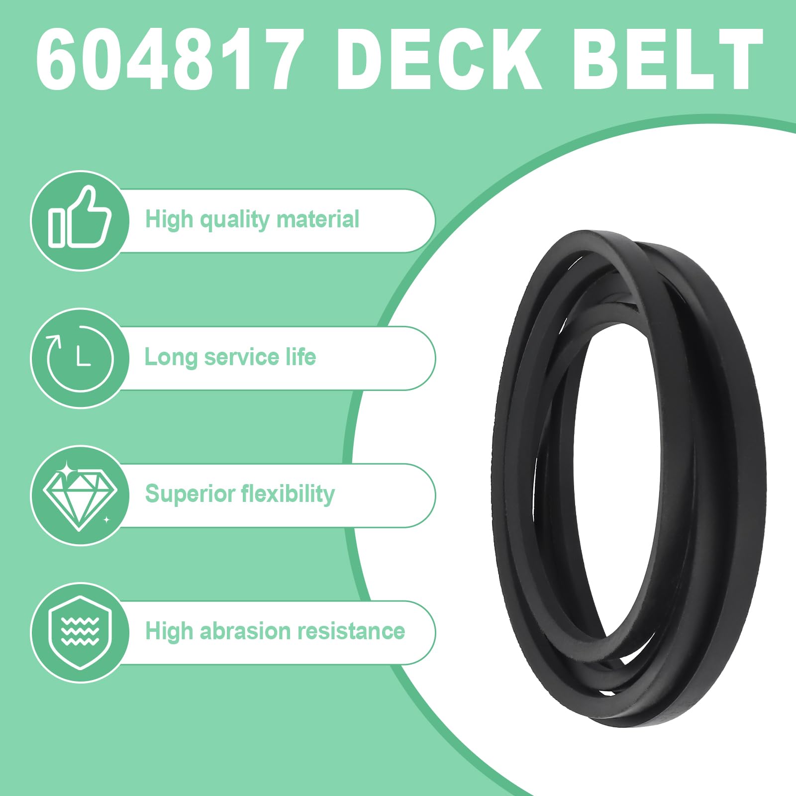 Ersatz-Deckriemen Für Hustler Raptor SD 54 Zoll – 5/8 Zoll X 143-3/4 Zoll, Passt Für Mehrere Modelle