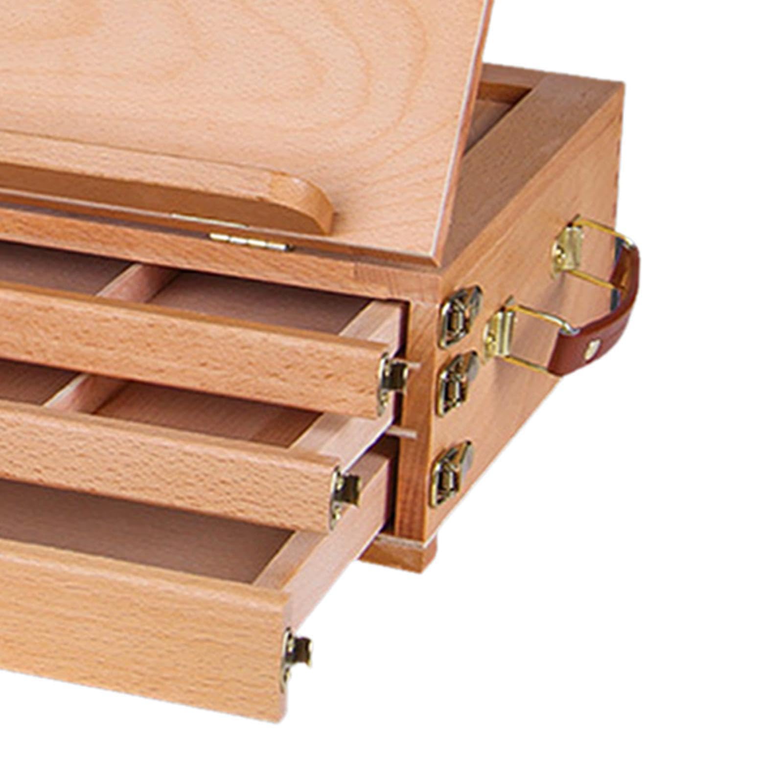 Boîte de rangement pour matériel artistique transformable en chevalet de dessin avec réglages ajustables, conçue pour les enfants et les adultes
