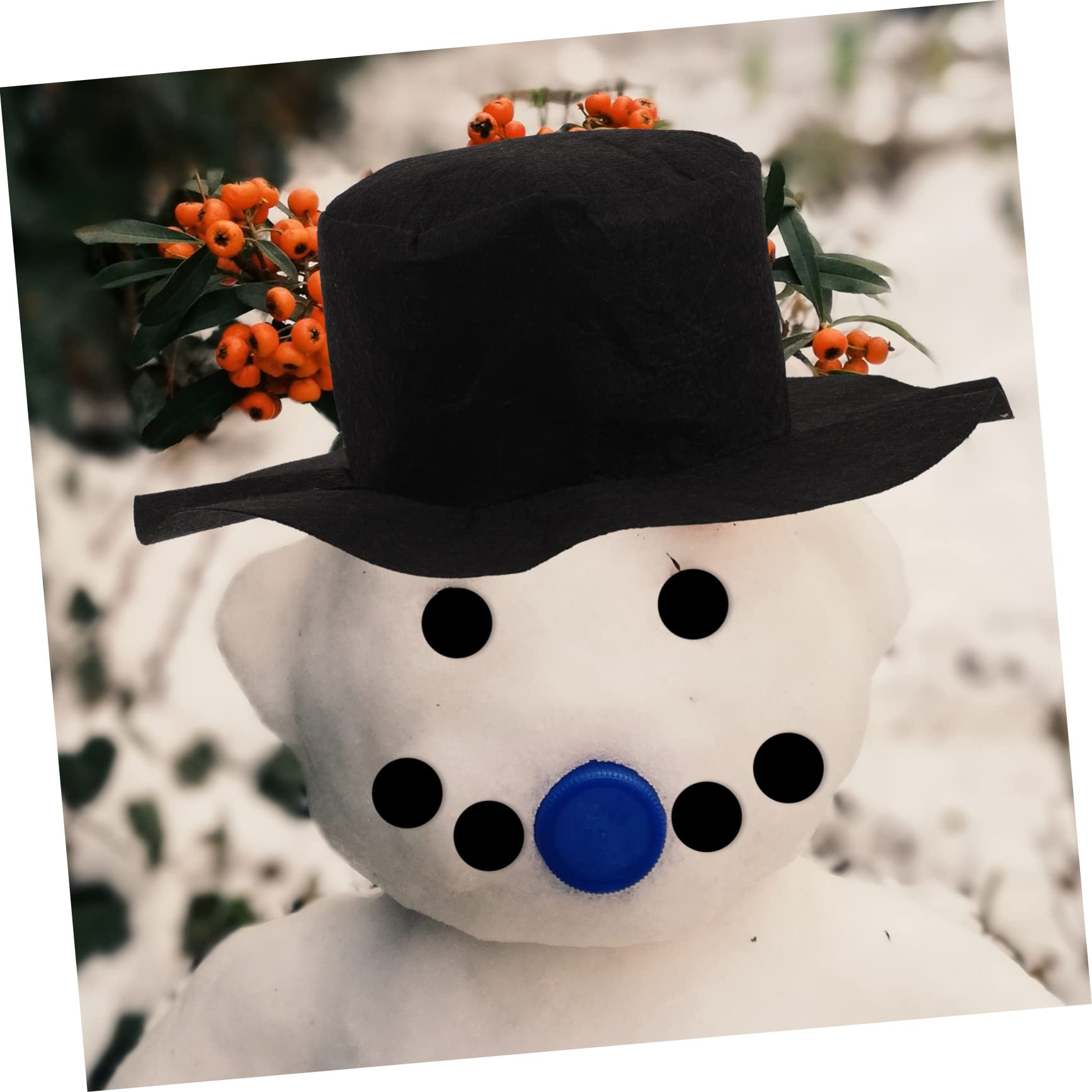 TOPBATHY 3 Sätze Schneemann DIY Zubehör Schneemann-bastelset Weihnachtsschneemann Requisiten Schneemann Macht Requisiten Schneemann Requisiten Selber Machen Schneemann-Stick-hände Hölzern
