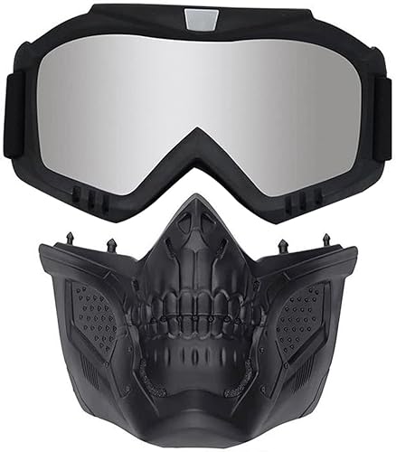 Miniatura 5 de Máscara de Airsoft Pasamontañas de cara completa y desmontable antivaho Airsoft Gafas militares para deportes al aire libre CS Tactical Paintball