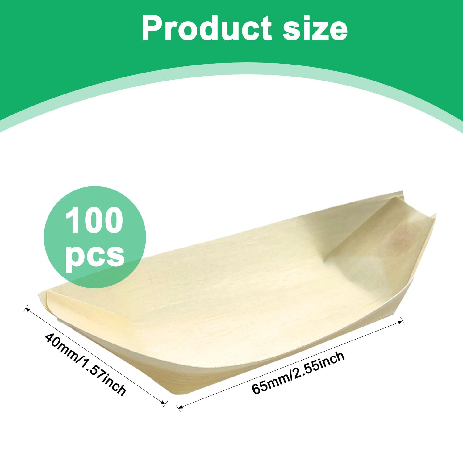 100 Stcke Fingerfood Schalen, 17 x 8 cm Bambusschale, Biologisch Abbaubar Bambus  Schale, Einweggeschirr Bambus, Essbare Schalen Geeignet fr Wrstchen  Pommes Sushi Donuts Warme Kalte Gerichte : Amazon.de: Kche, Haushalt &  Wohnen