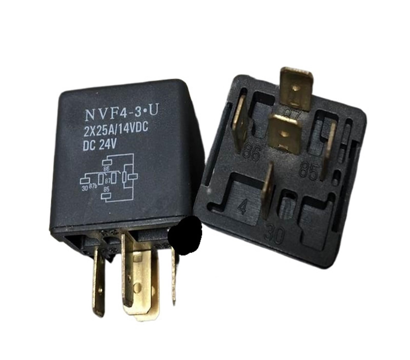 Relais NVF4-3-U DC24V V4-2A-24V-2X25A pour circuits électriques