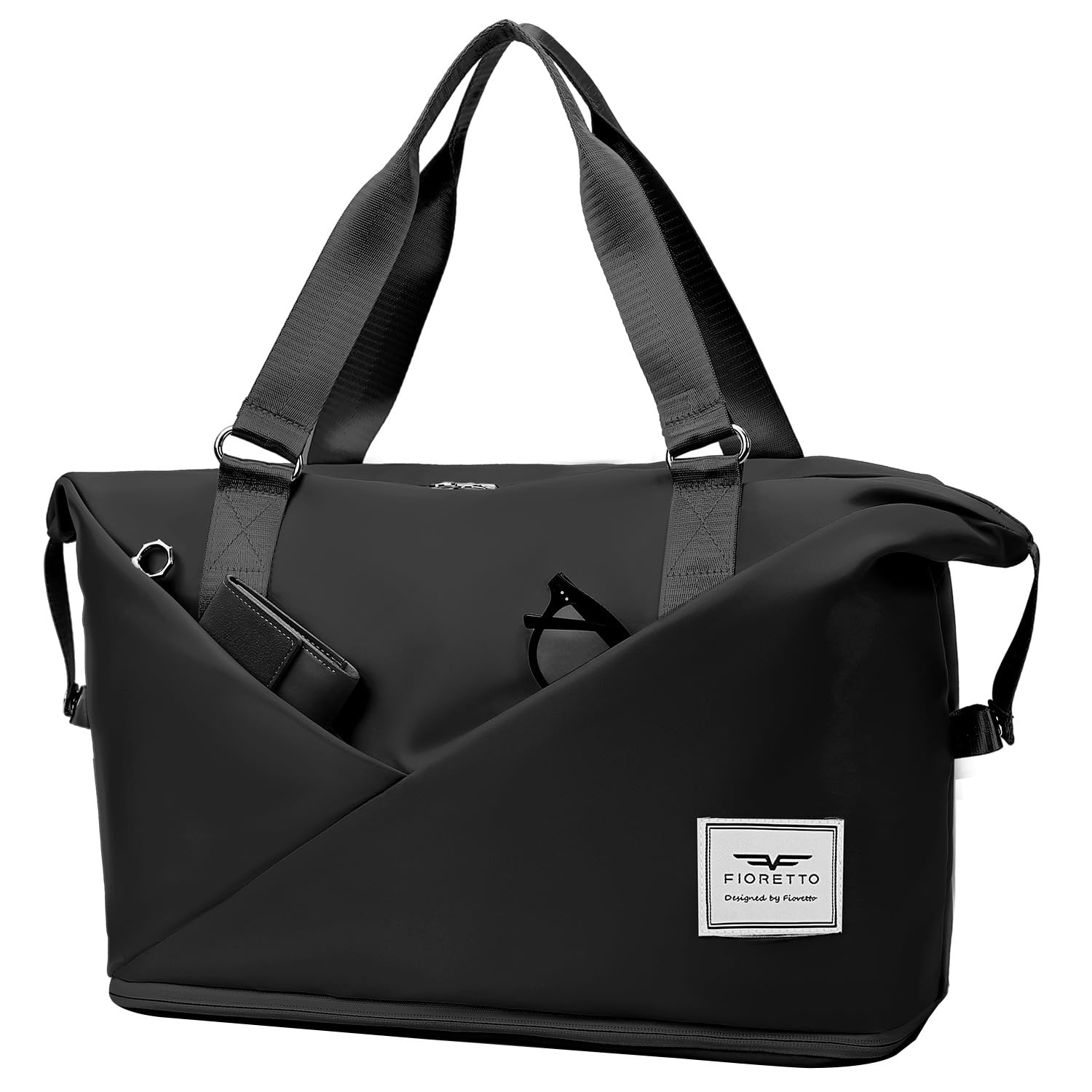 GSG SINCE 1998 Women's Expandable Travel Duffle Bag with Laptop Compartment - Water-Resistant Gym Bag, Weekend & Overnight Bag with Shoe Compartment & Wet Pocket